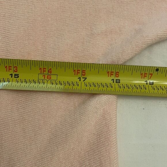 Etcetera Pink Knit Sweater Womens Small Cashmere Cotton Fly Back - Picture 5 of 10